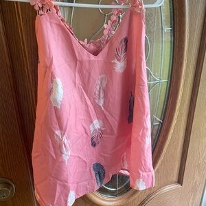 ChicMe Pink Floral Tank Top